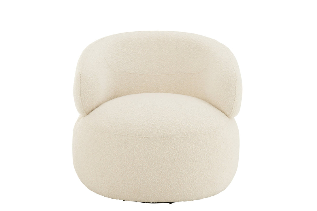 Armchair Swivel Round Foam Taupe J-Line