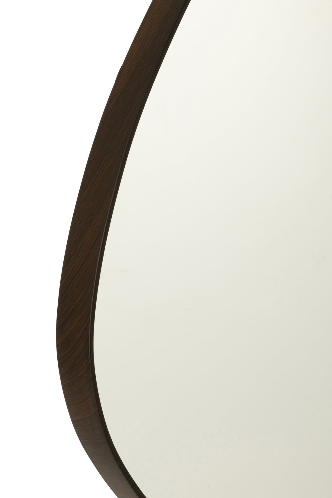 Wall Mirror Abstract Mirror/MDF Dark Brown Large