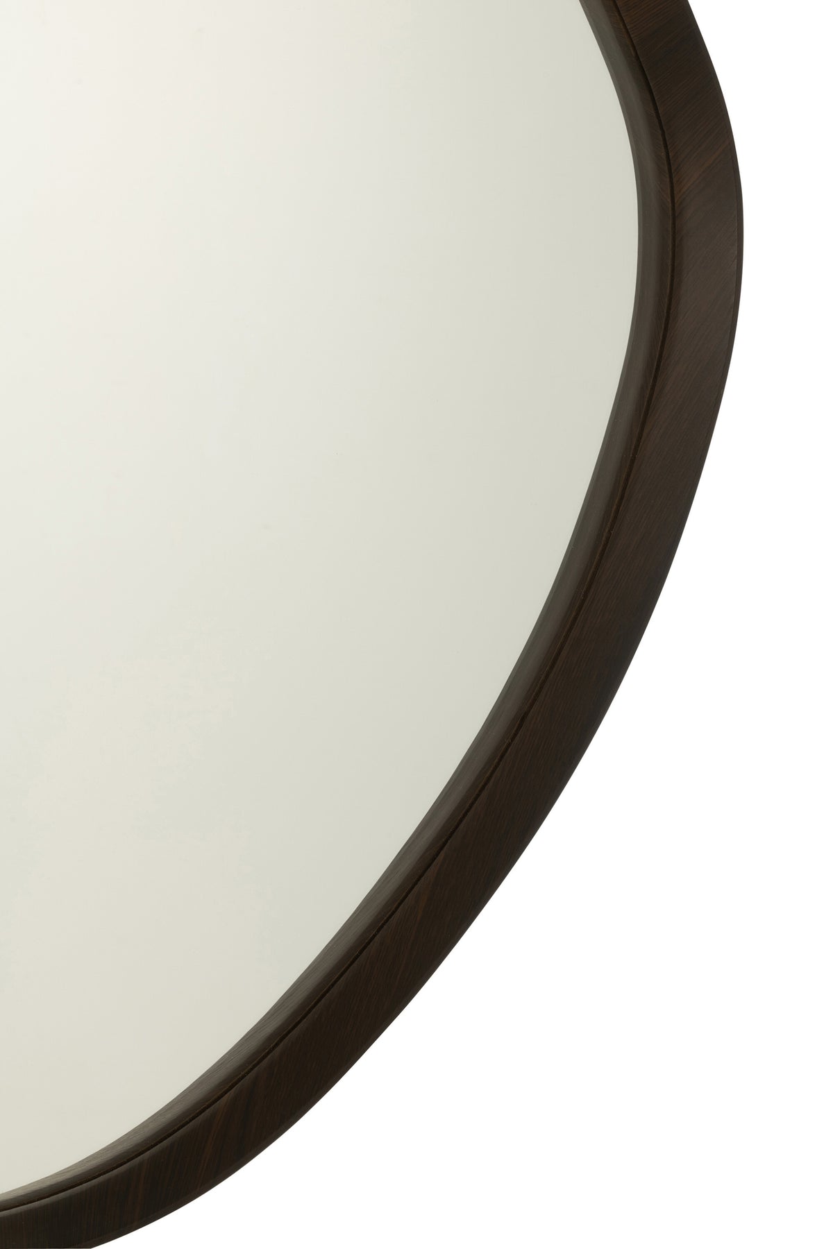 Wall Mirror Abstract Mirror/MDF Dark Brown Large