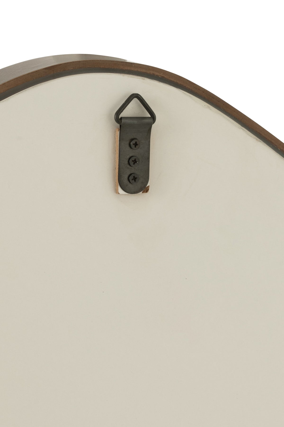 Wall Mirror Abstract Mirror/MDF Dark Brown Large