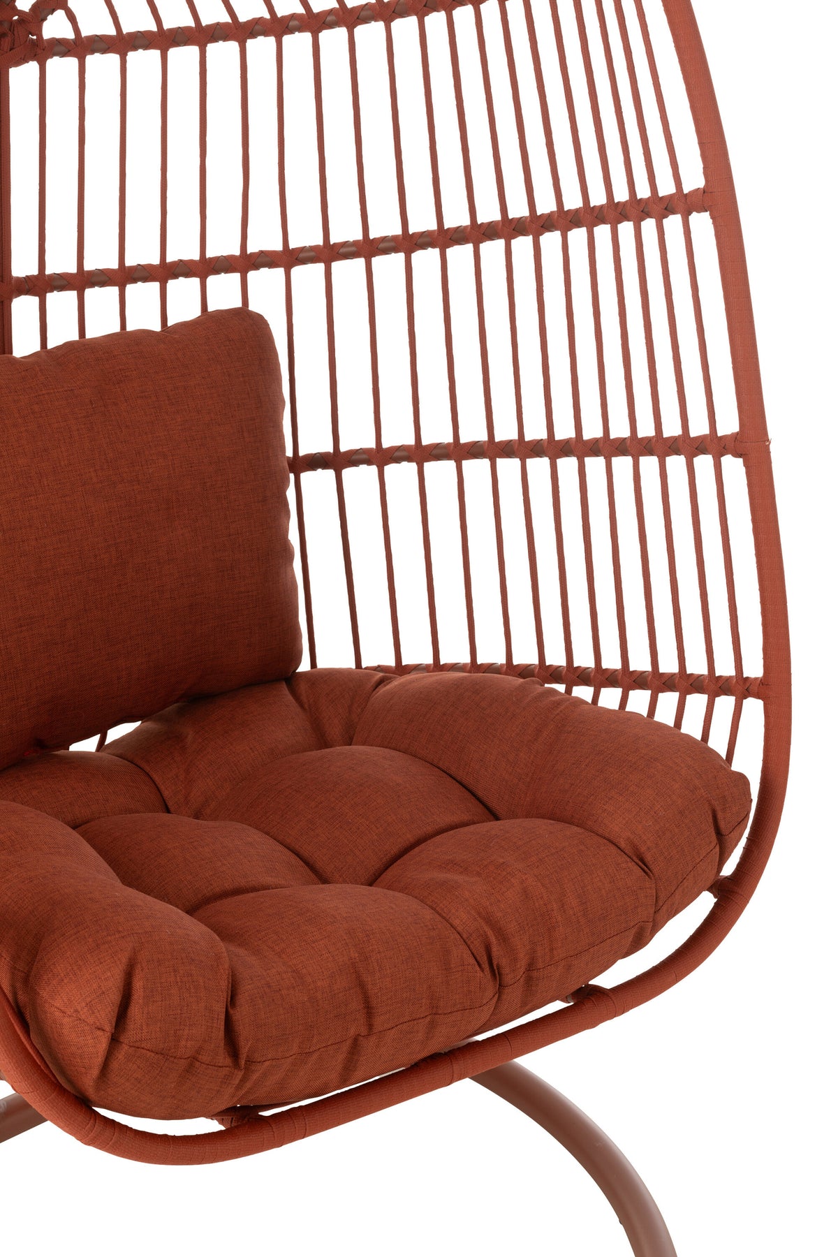 Egga Metal/Rope Hanging Chair Red J-Line