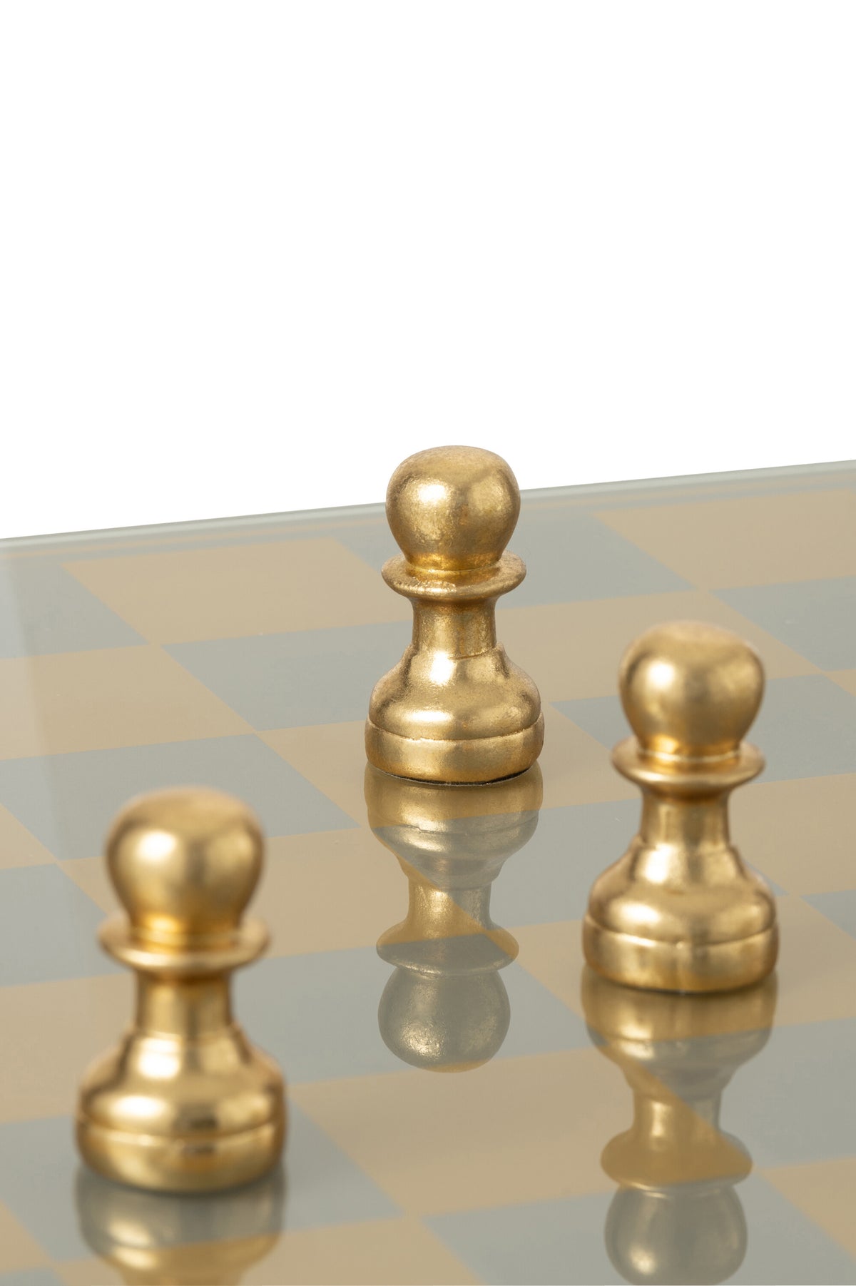Chess Set Plateay Polyresin Gold-Colored J-Line
