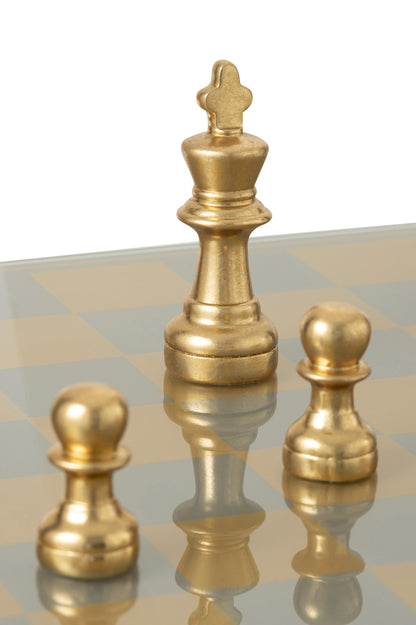 Chess Set Plateay Polyresin Gold-Colored J-Line