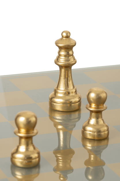 Chess Set Plateay Polyresin Gold-Colored J-Line