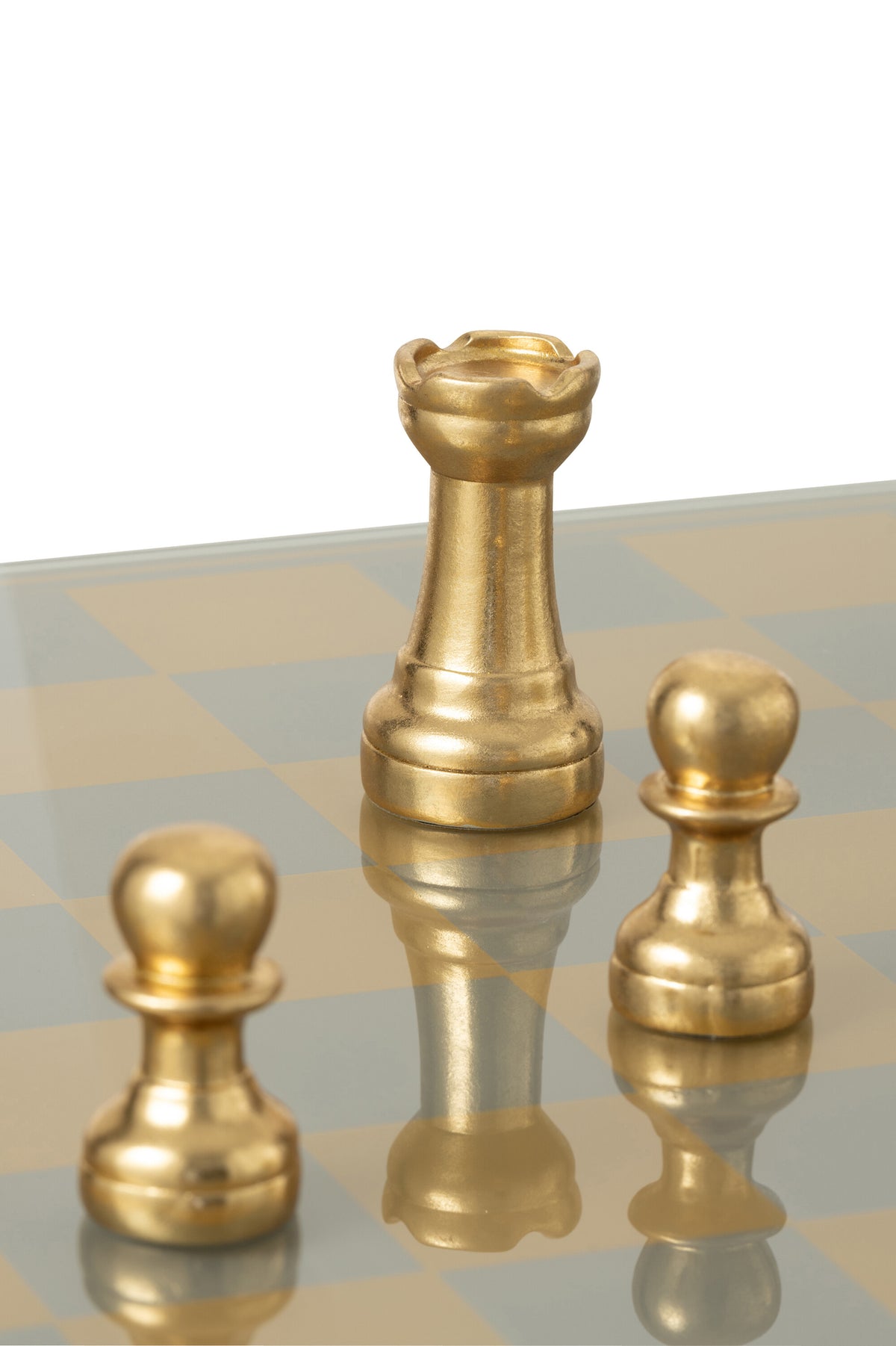 Chess Set Plateay Polyresin Gold-Colored J-Line
