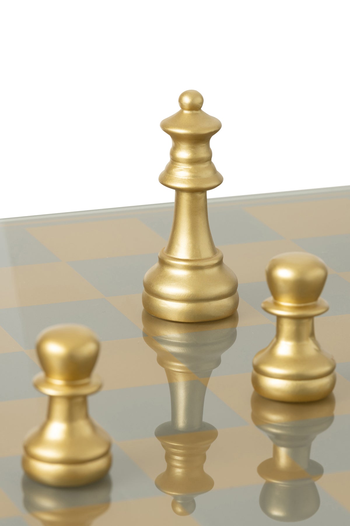 Chess Set Plateay Polyresin Gold-Colored J-Line