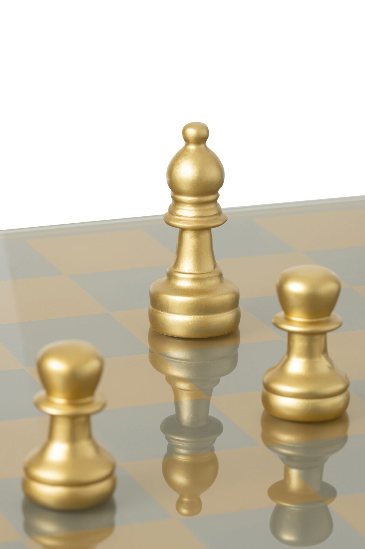 Chess Set Plateay Polyresin Gold-Colored J-Line