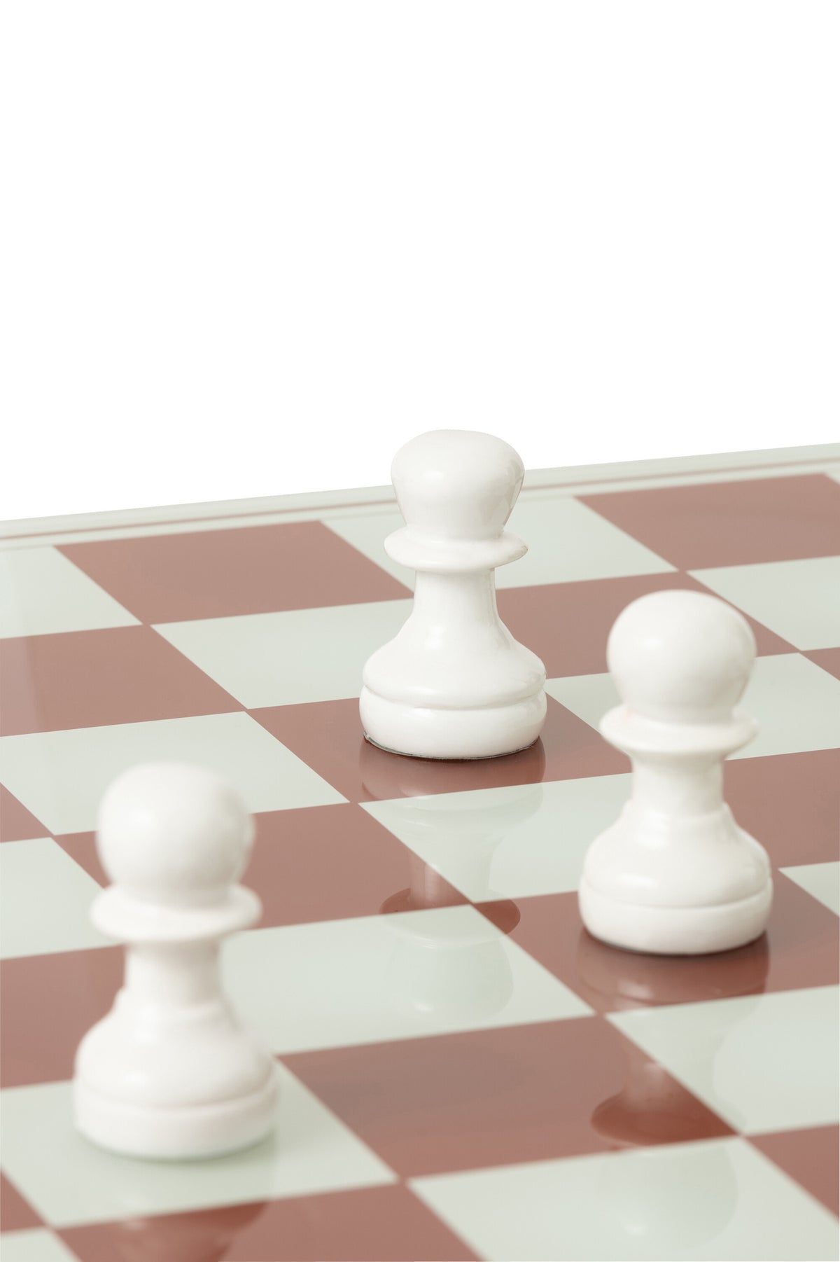 Chess Set Polyresin White/Christmas Red J-Line