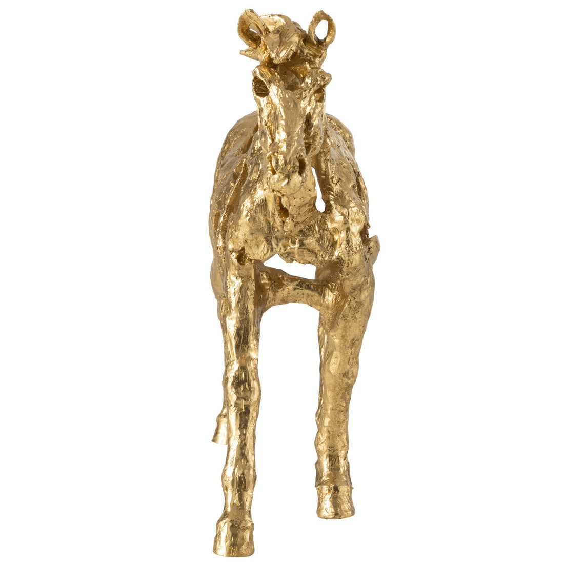 Horse Racing Polyresin Gold-Colored Large J-Line