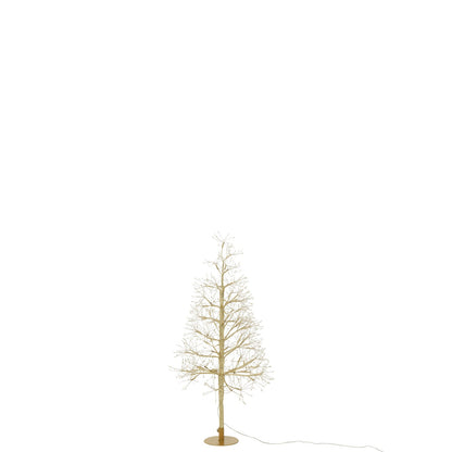Christmas Tree Warm White LED Lights Gold-Colored Iron Small H80cm J-Line