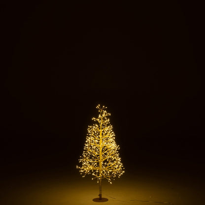 Christmas Tree Warm White LED Lights Gold-Colored Iron Small H80cm J-Line