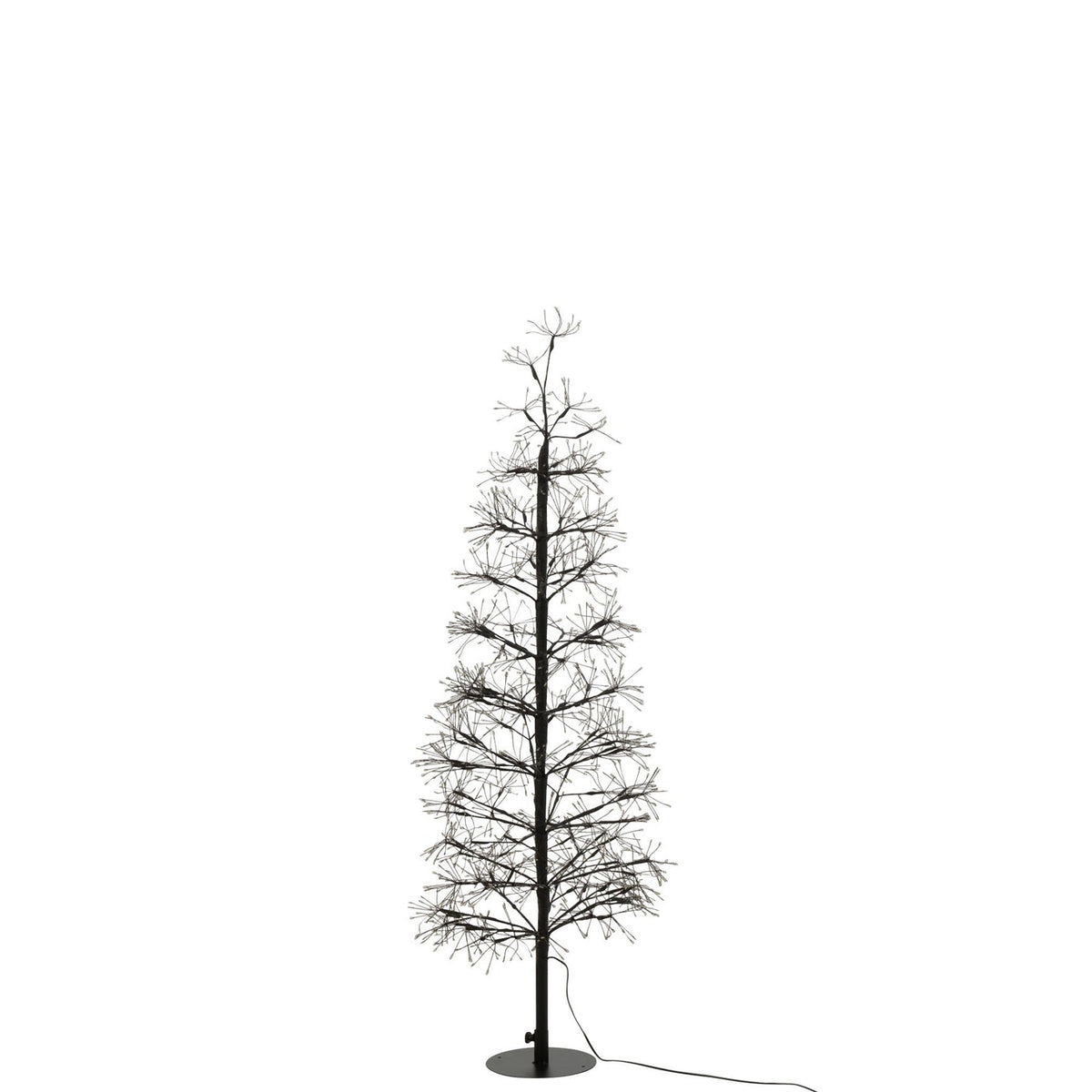 Christmas Tree Warm White LED Lights Black Iron Medium H120cm J-Line