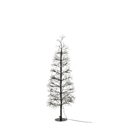 Christmas Tree Warm White LED Lights Black Iron Medium H120cm J-Line