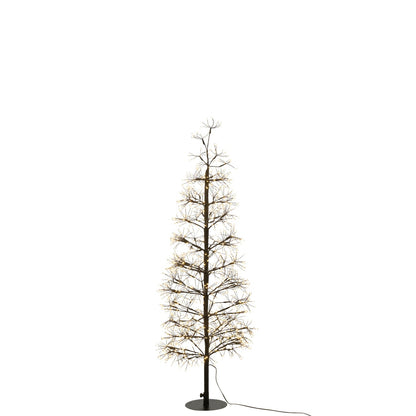 Christmas Tree Warm White LED Lights Black Iron Medium H120cm J-Line