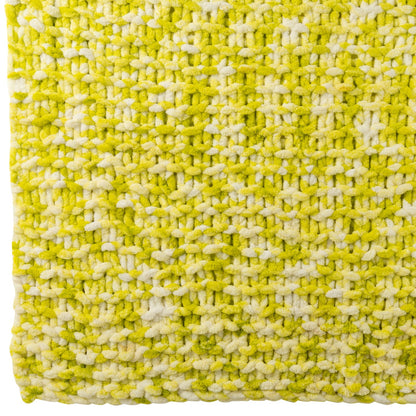 Blanket Knitted Polyester Green/White J-Line