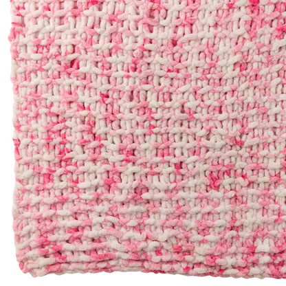Blanket Knitted Polyester Pink/White J-Line