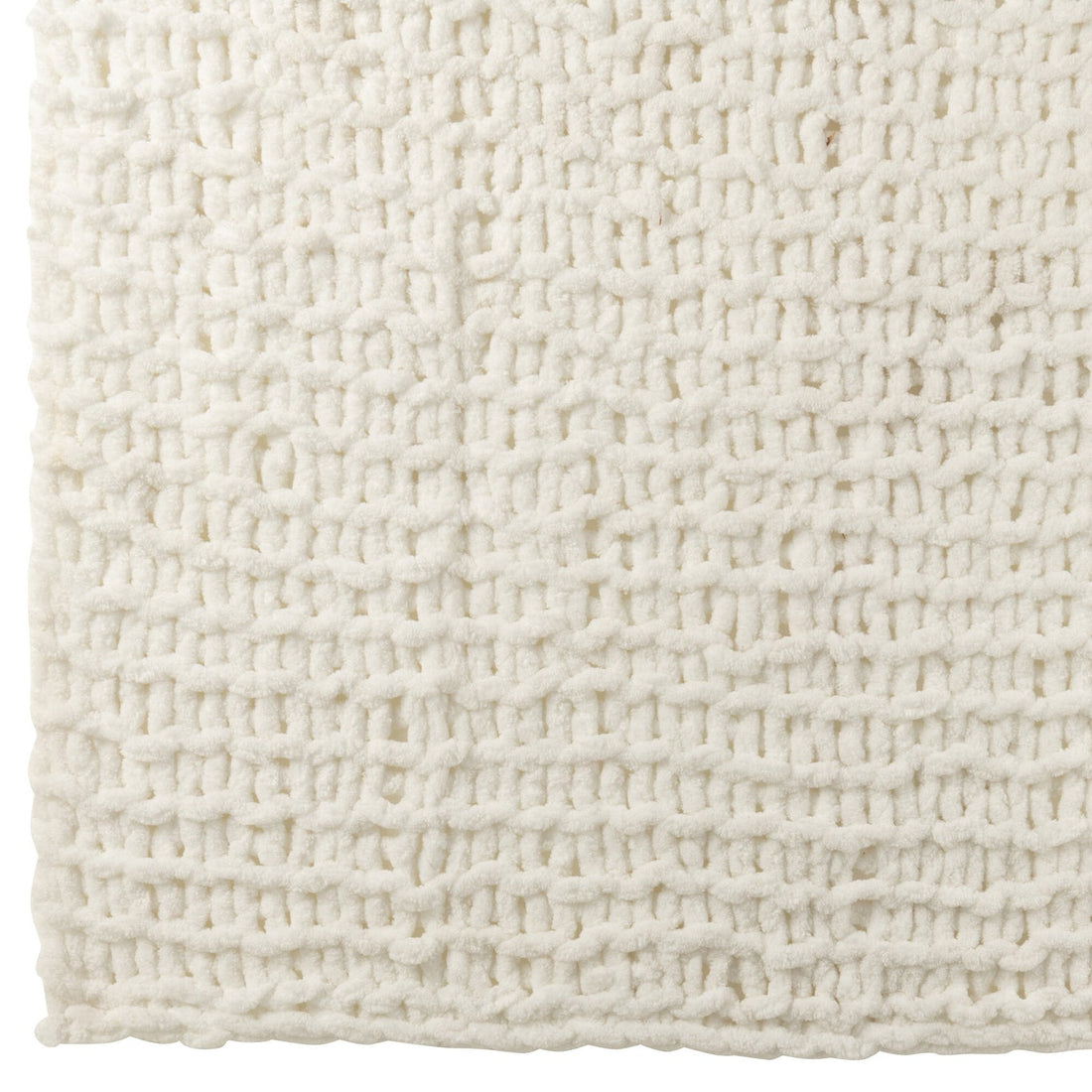 Blanket Knitted Polyester White J-Line