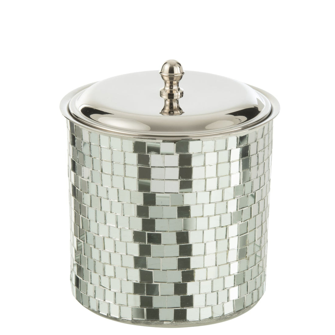 Ice Bucket Mosaic Stainless Steel Silver J-Line