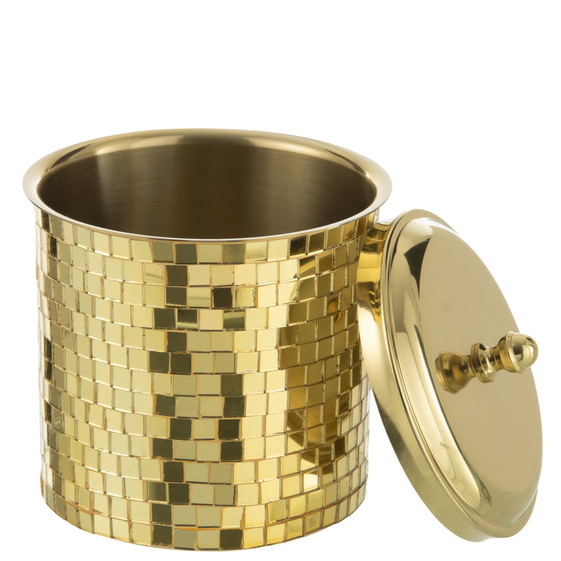 Ice Bucket Mosaic Stainless Steel Gold J-Line