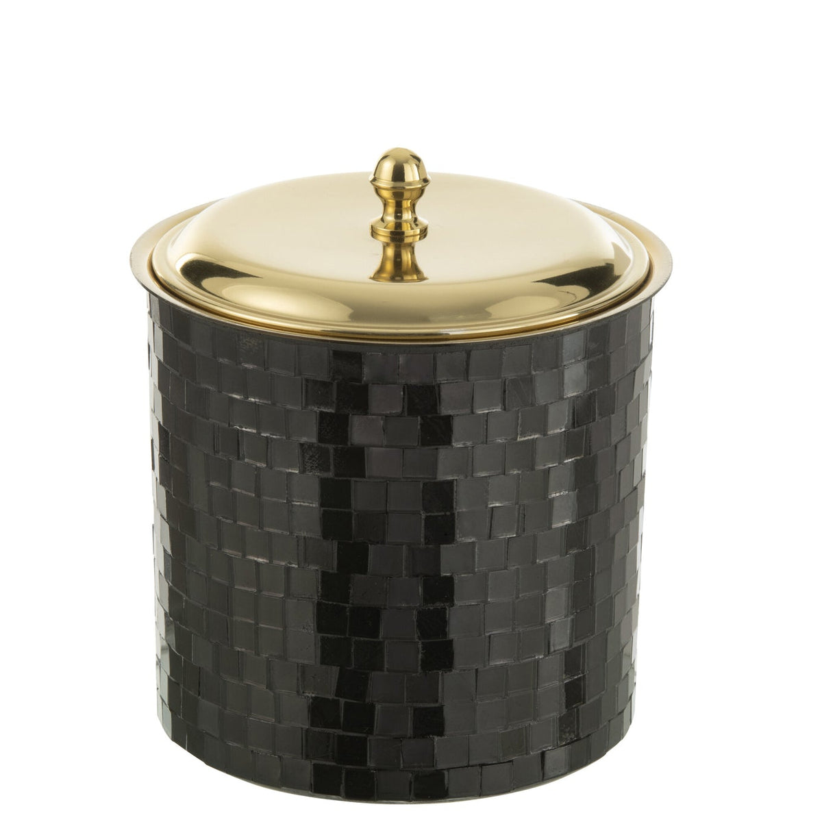 Ice Bucket Mosaic Stainless Steel Black J-Line