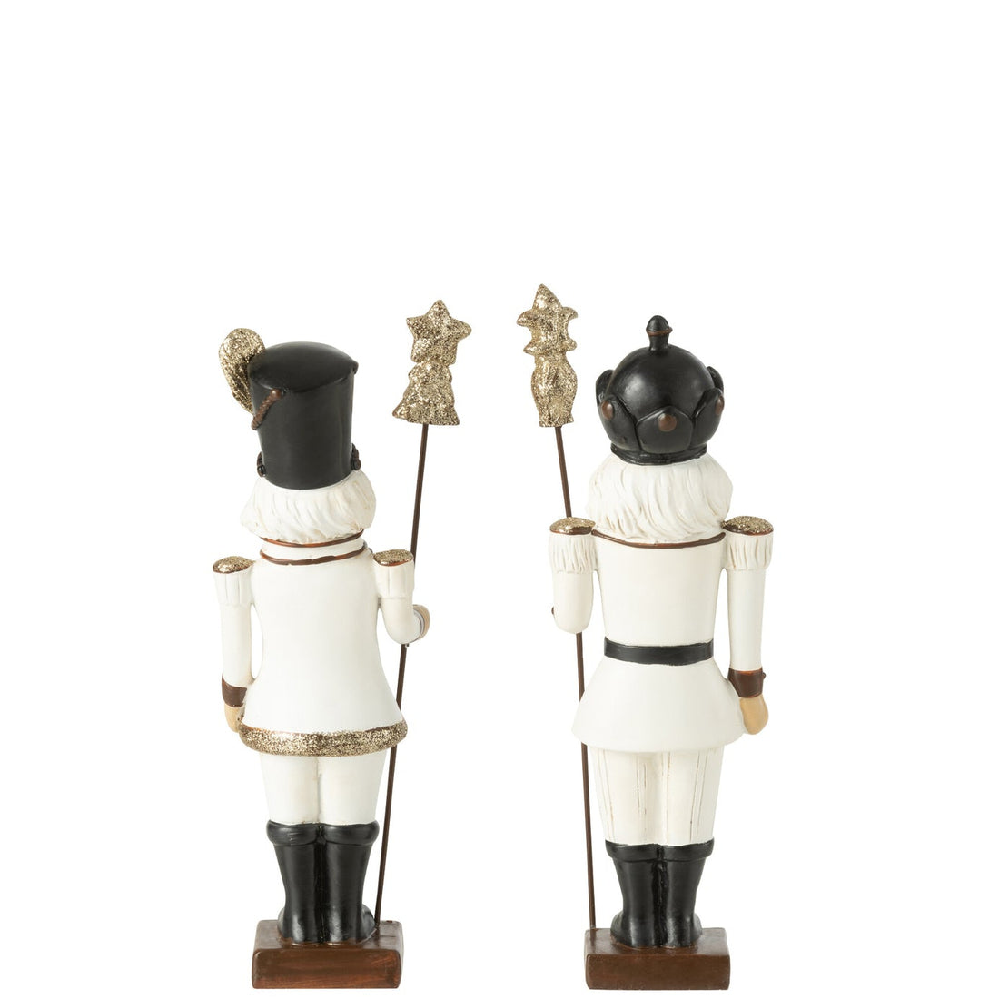 Nutcracker Polyresin Multicolor Medium Set of 2 J-Line