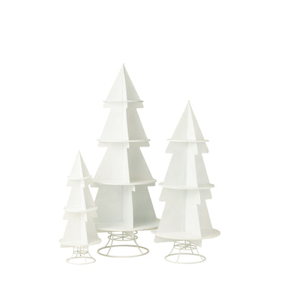 Christmas Tree Display Metal White Medium J-Line