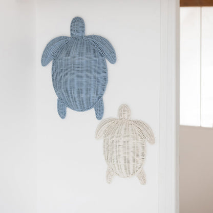 Wall Decoration Turtle Iron Light Blue Large J-Line