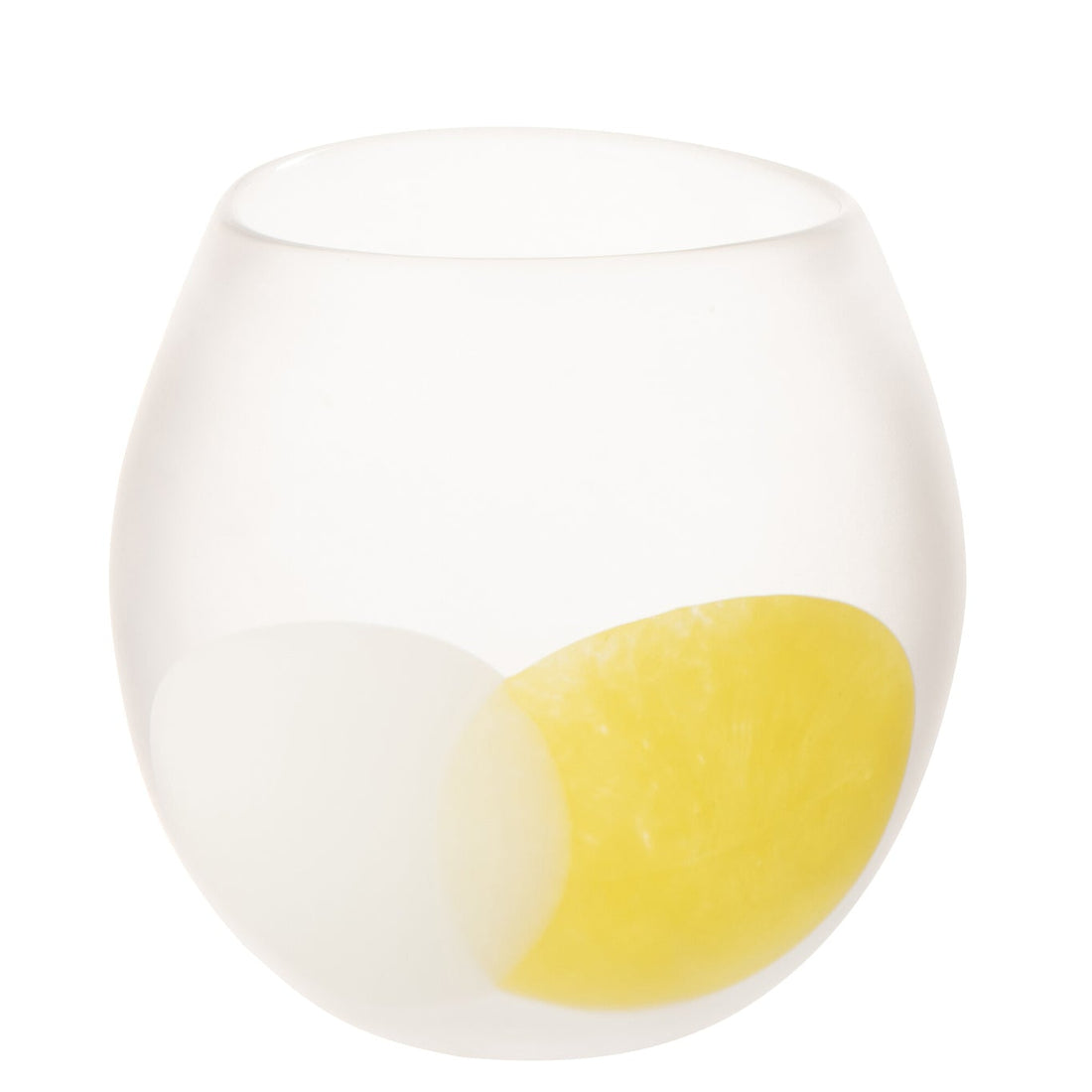 Glass Hurricane Lantern White/Yellow Large J-Line