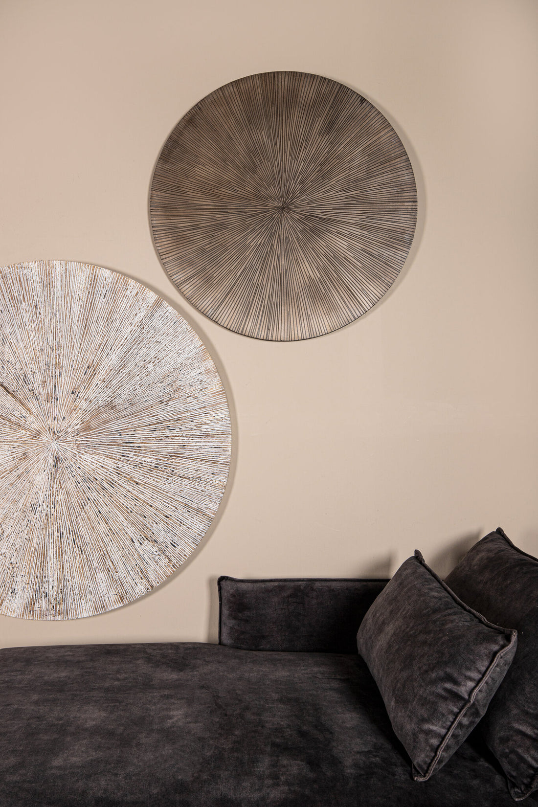 Wall Panel Zapp Ribbed Round White Large PTMD