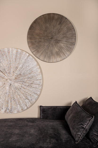 Wall Panel Zapp Ribbed Round White Large PTMD