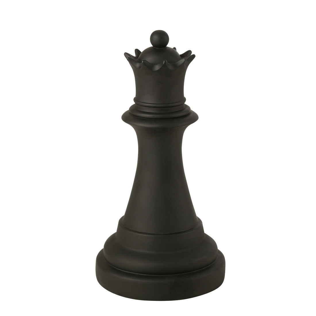 Large Chess Piece Queen Black J-Line