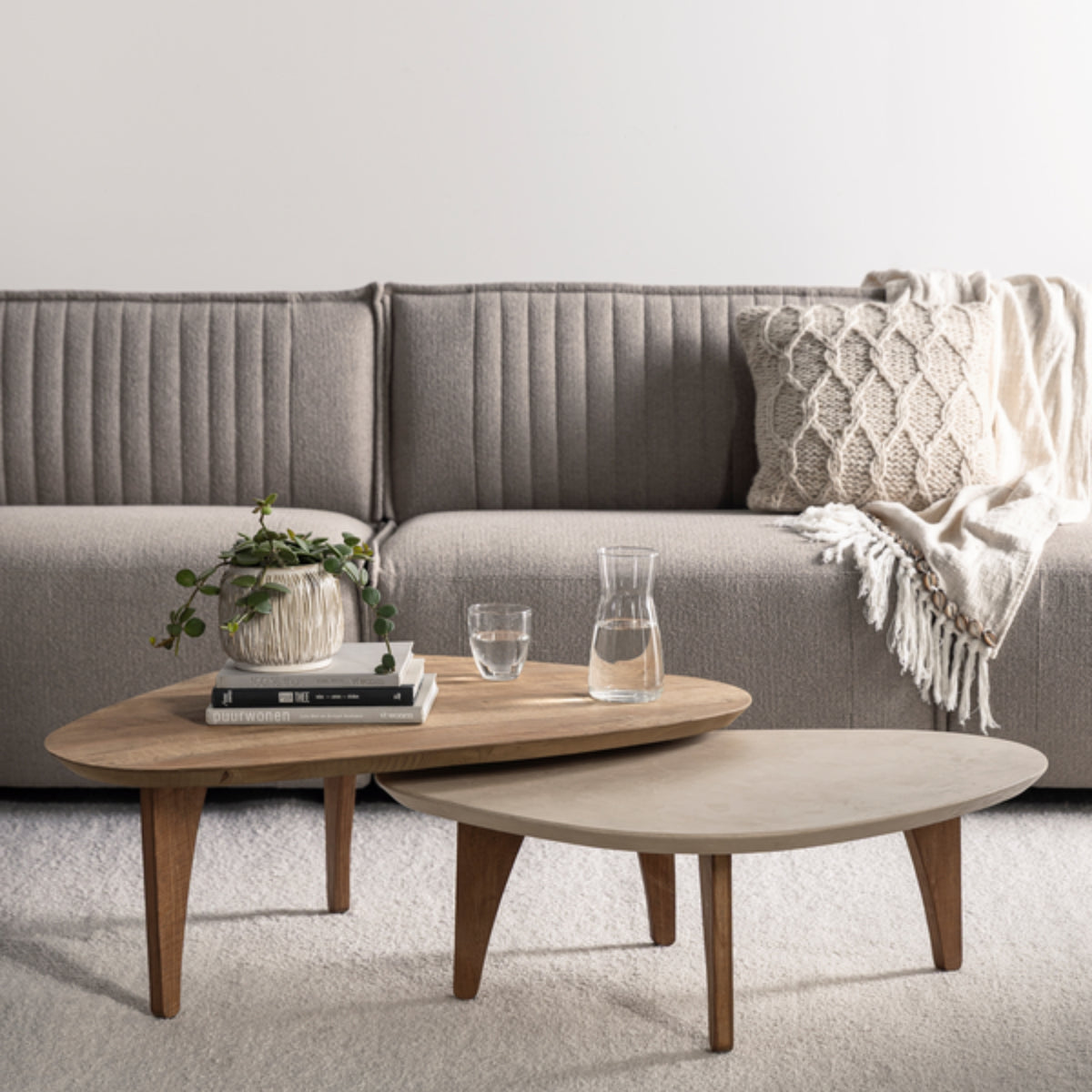 DTP Home Bliss Mortex Coffee Table Pebble