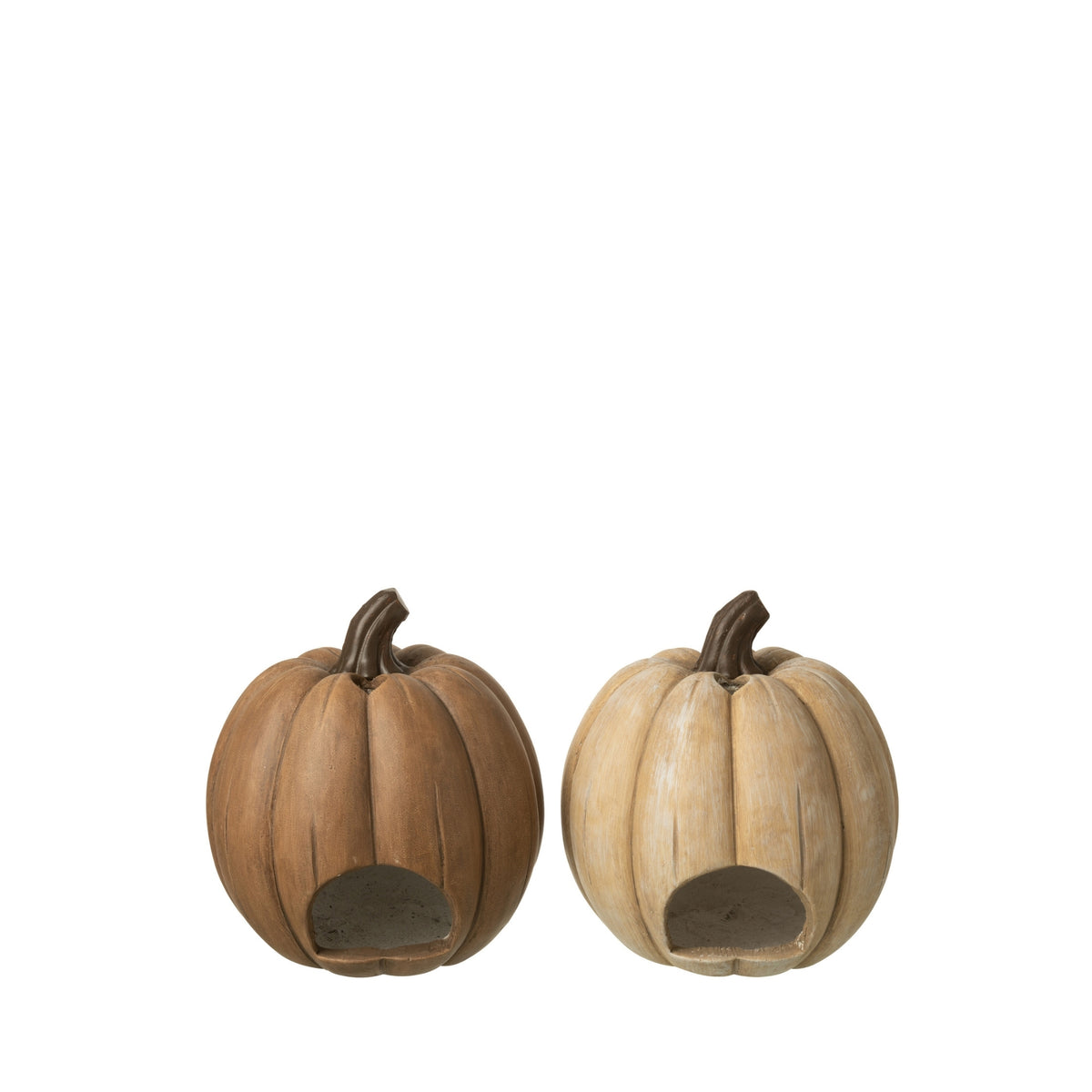 Pumpkin Candle Holder Halloween XL Set of 2 J-Line