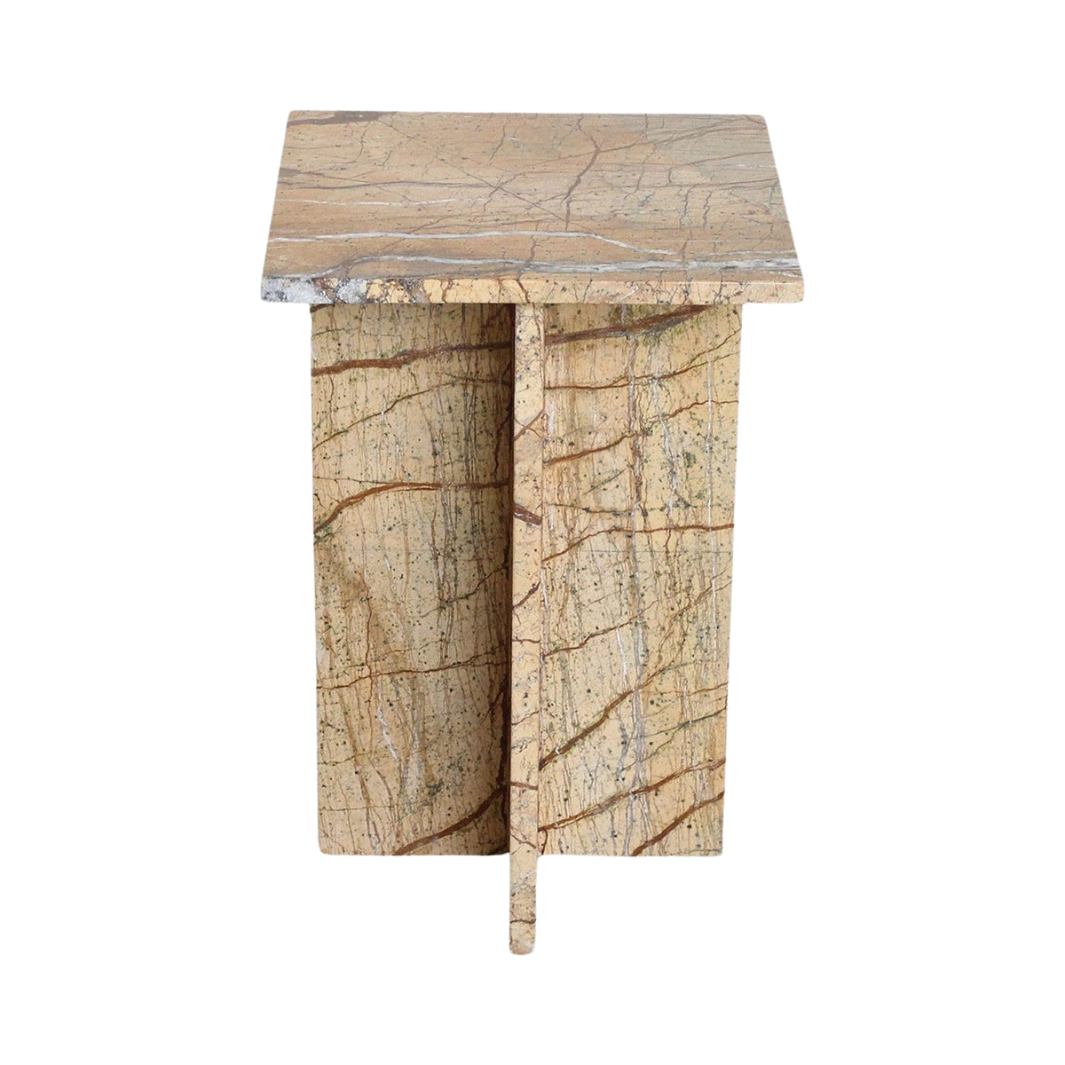 Seoul Marble Side Table Bizar Raw Materials