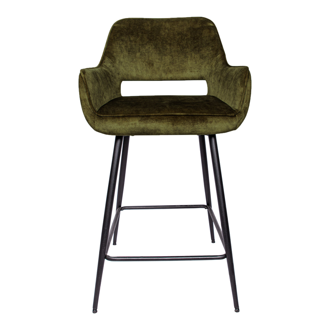 Bar stool Fal Low Velvet Green Set of 2 PTMD