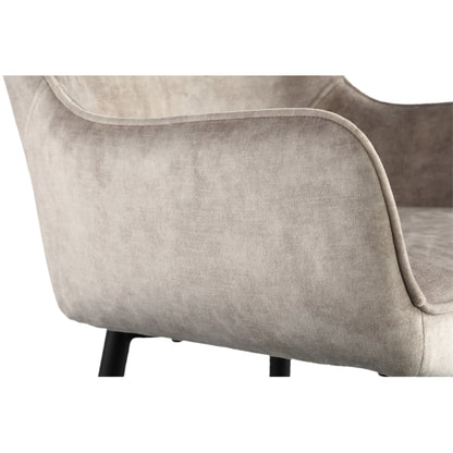 Bar stool Fal Low Velvet Khaki Set of 2 PTMD