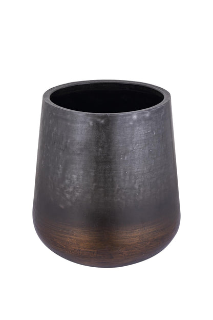 Nouska Black Aluminum Pot With Copper Bottom M PTMD