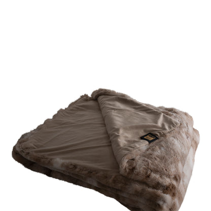 Linde Plaid Beige Velvet 220x240cm PTMD