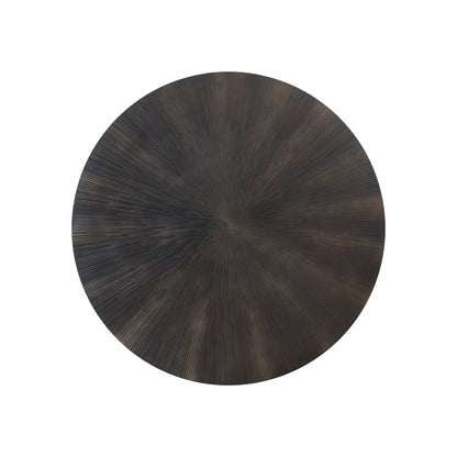 Zapp Round Wall Panel Black MDF with Gold PTMD