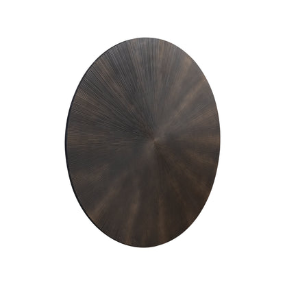 Zapp Round Wall Panel Black MDF with Gold PTMD