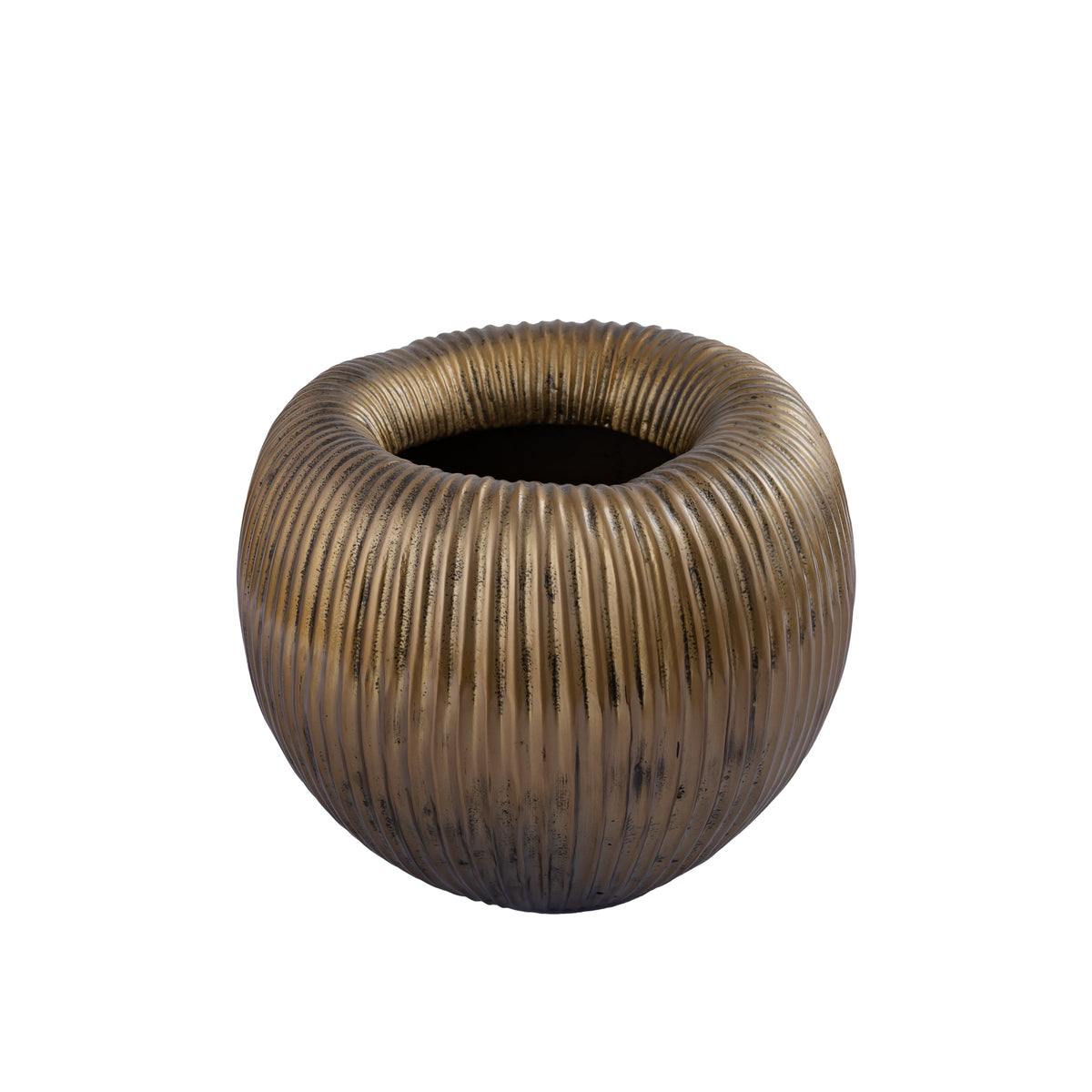 Russen Gold Low Flower Pot Small PTMD
