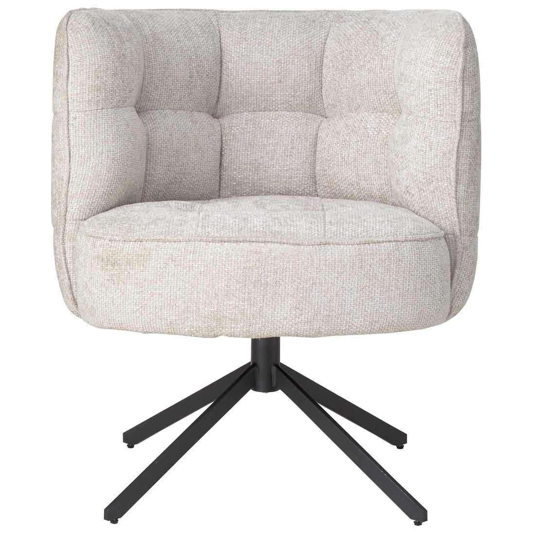 Odin Cream Dining Chair legacy 15 matte black leg PTMD