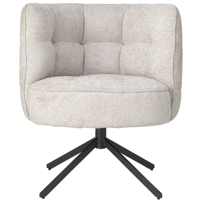 Odin Cream Dining Chair legacy 15 matte black leg PTMD