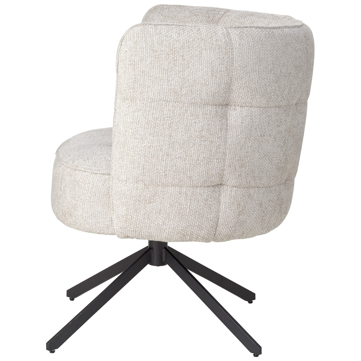 Odin Cream Dining Chair legacy 15 matte black leg PTMD