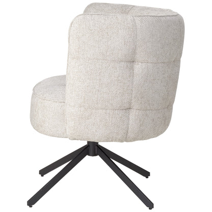 Odin Cream Dining Chair legacy 15 matte black leg PTMD
