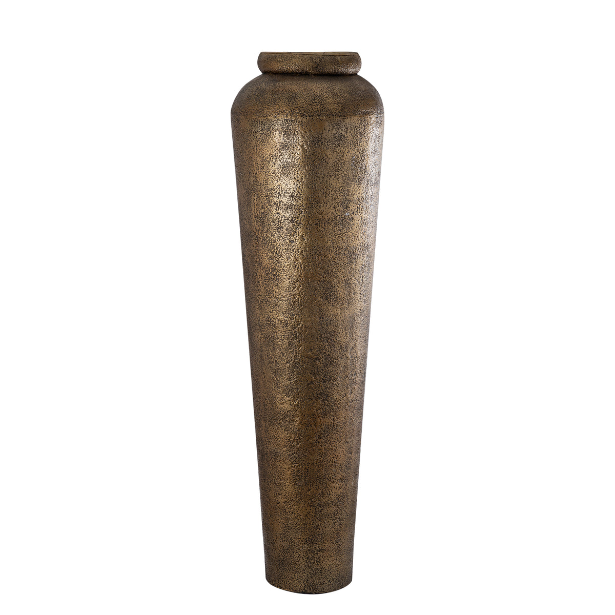 Flower pot Zavir - 50x50x173 cm - Aluminium - Gold PTMD