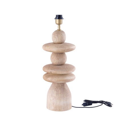 PTMD Table Lamp Base Callain Mango Round