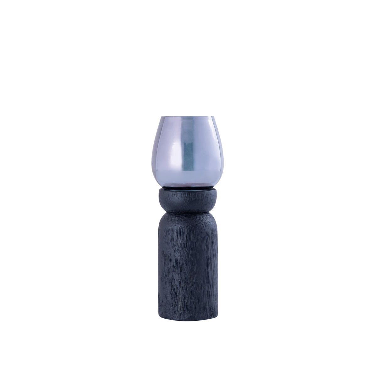 Qez Mango Wood Black Lantern Set of 3 PTMD