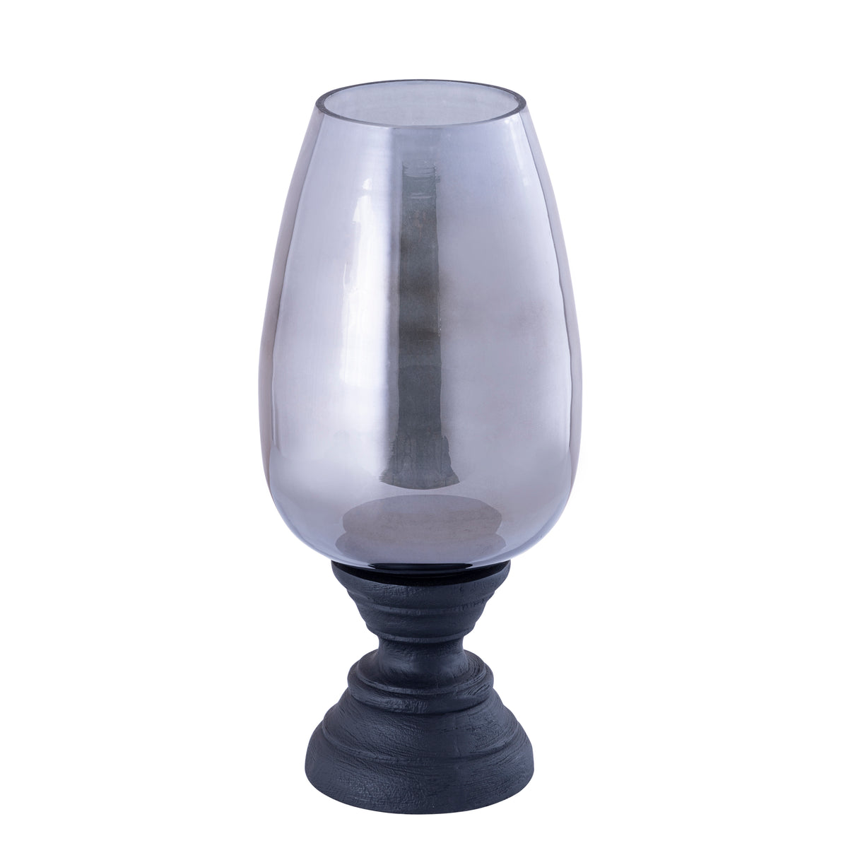 Qez Mango Wood Black Lantern XL Ø20x44cm PTMD