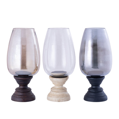 Qez Mango Wood Black Lantern XL Ø20x44cm PTMD